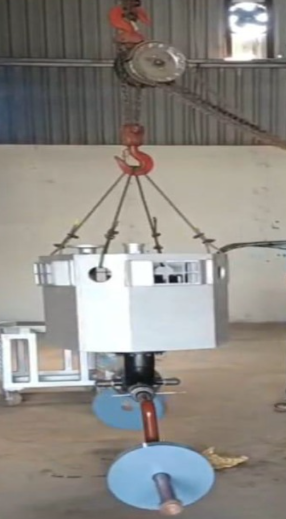 Robotic shotcreting equipment assembly at Rincecrete facility